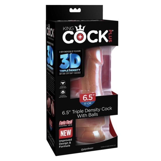 Фаллос King Cock Plus 6,5" Triple Density