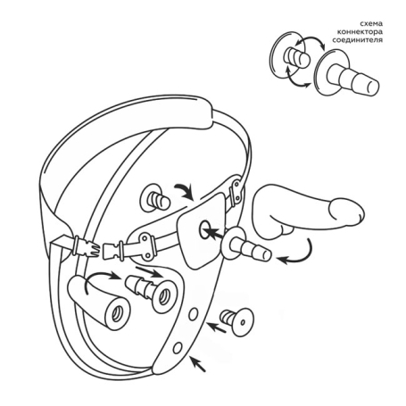 Страпон Lovetoy Woman Midi - 2 насадки